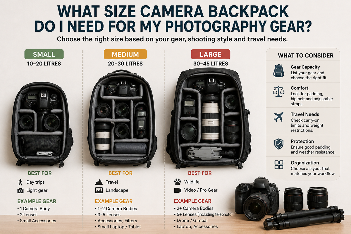 What Size Camera Backpack Do I Need for My Photography Gear?